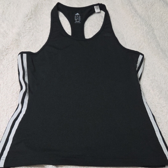 Adidas Black and White Women's Tank Top - Picture 1 of 4